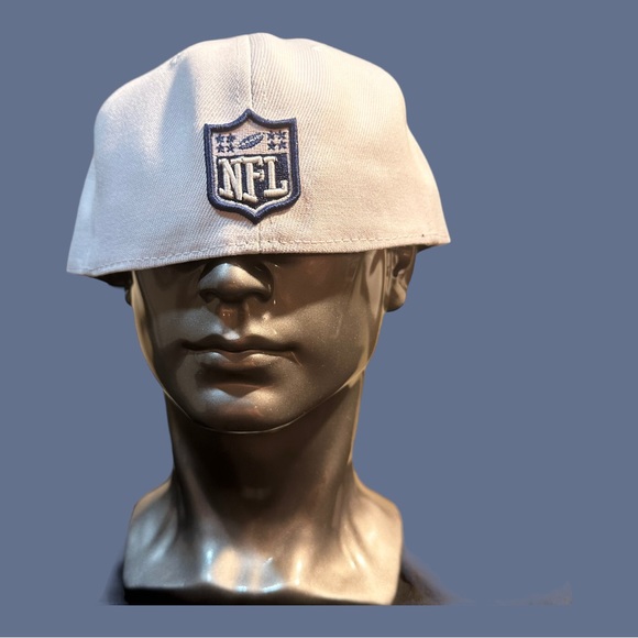 Dallas Cowboys New Era 59Fifty Fitted Cap White & Blue Baseball Hat NFL - Picture 6 of 7